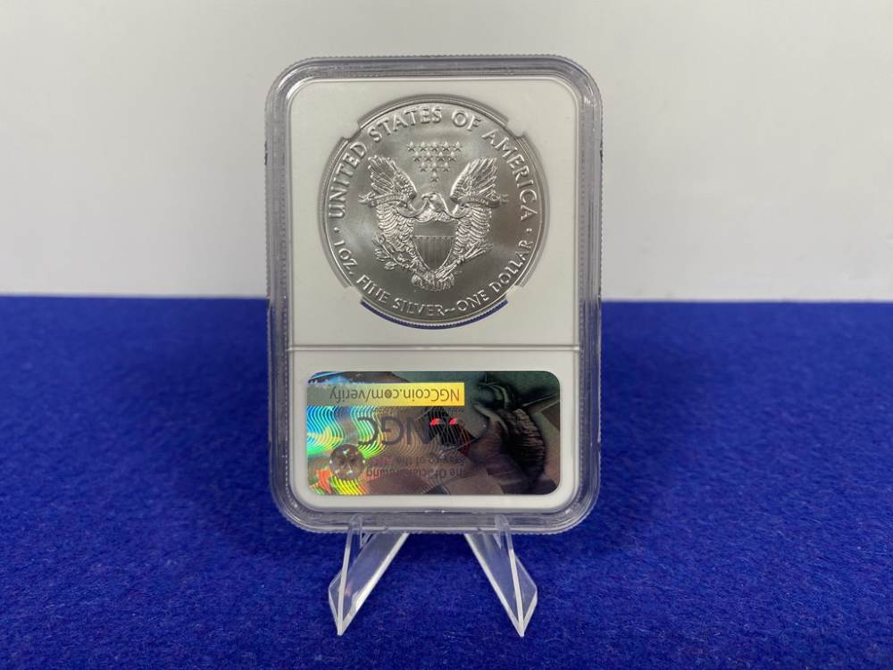 2017 Silver Eagle NGC MS70 *Early Release Edition Eagle* .999 FINE SILVER-img-4