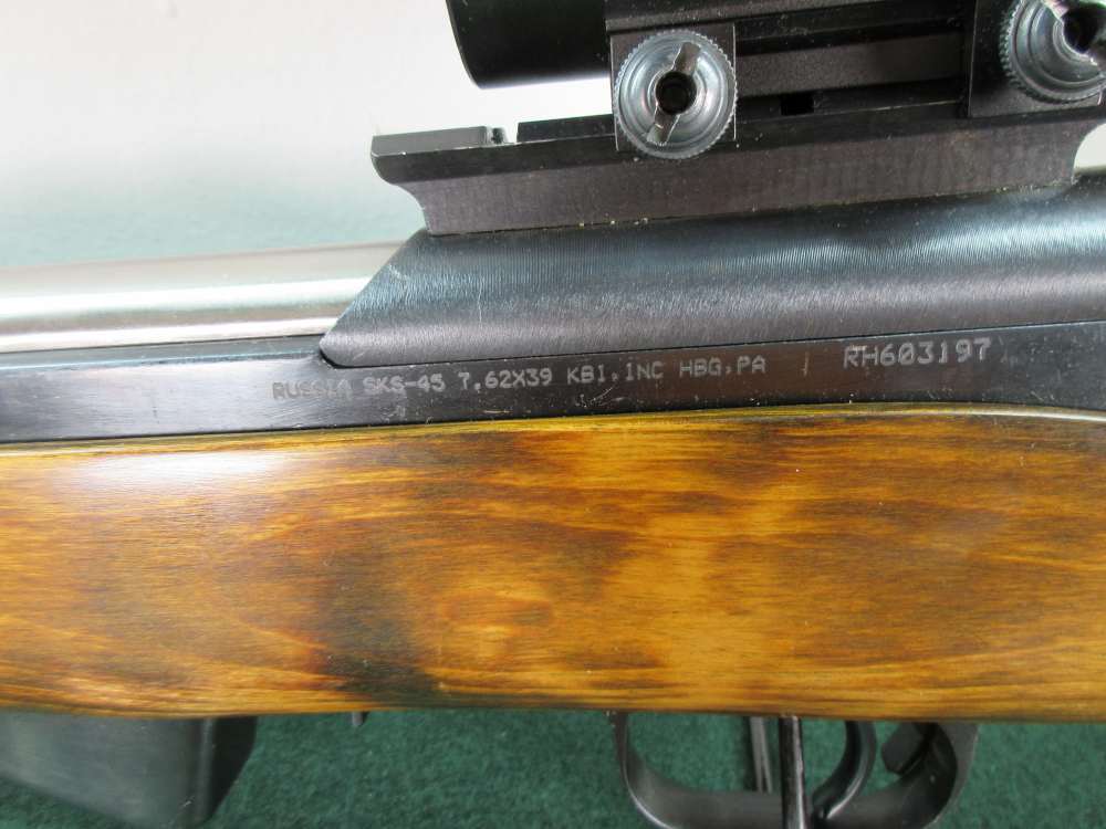 Russian SKS rifle 7.62x39 20" brl Matching numbers Red/Green dot sight-img-7