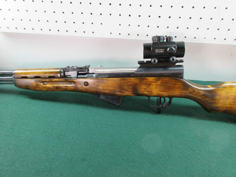 Russian SKS rifle 7.62x39 20" brl Matching numbers Red/Green dot sight-img-6