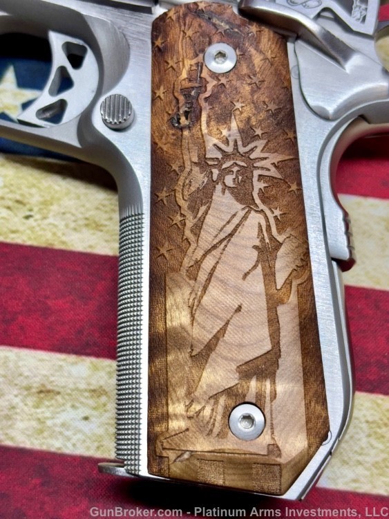 Dan Wesson 10mm Custom 1911 President Trump American Themed 1 of a kind. -img-6
