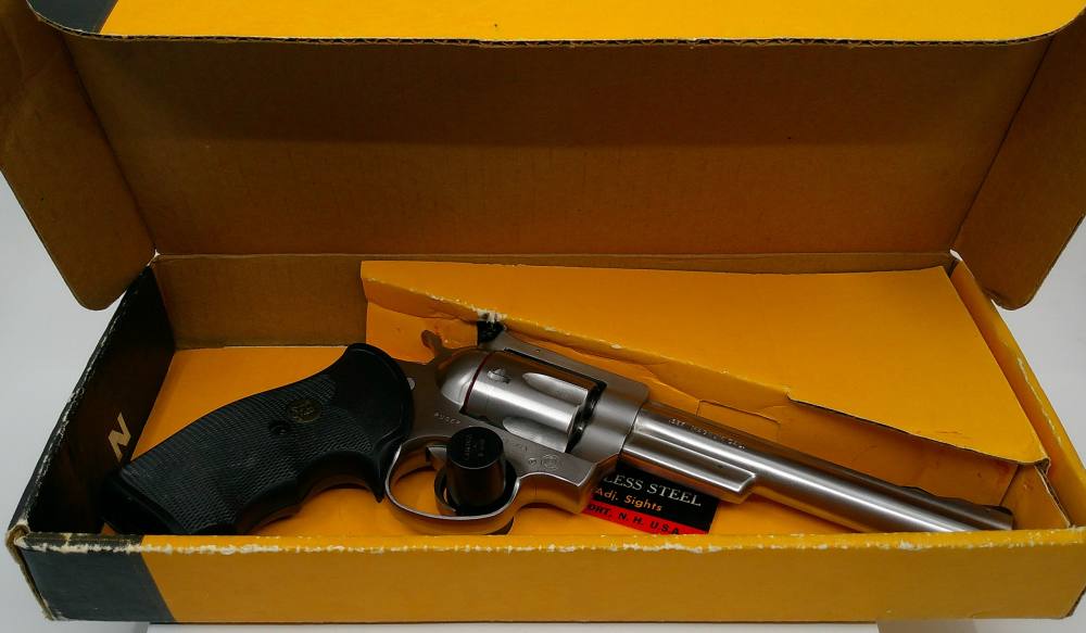 Ruger Security-Six 357 Mag 6" Stainless Steel W/ Pachmayr Grips-img-8