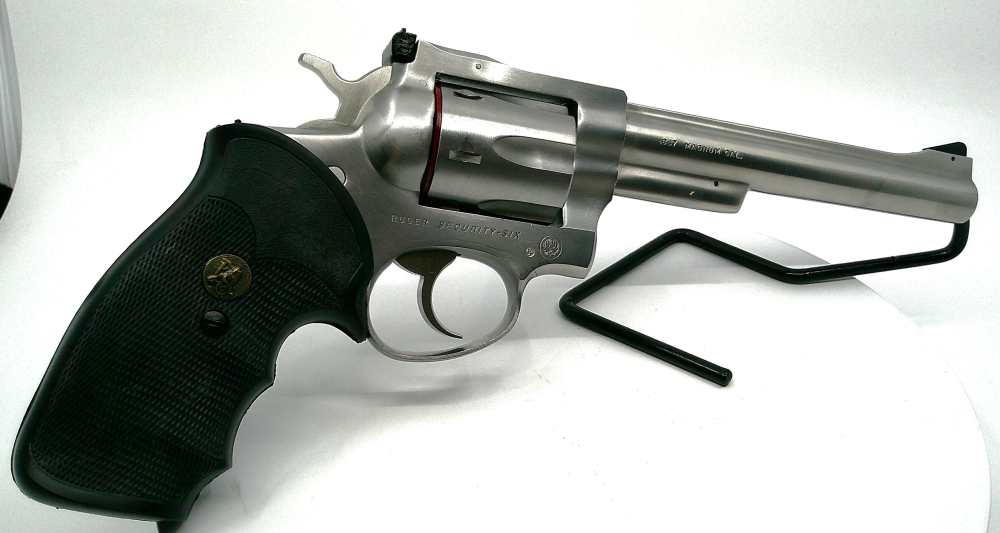 Ruger Security-Six 357 Mag 6" Stainless Steel W/ Pachmayr Grips-img-0