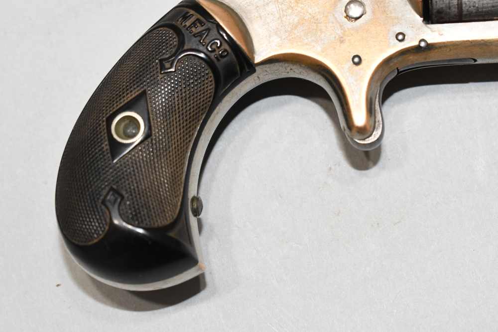 Antique Marlin No 32 Standard 1875 2nd Type Tip Up 32 RF Long Revolver -img-2