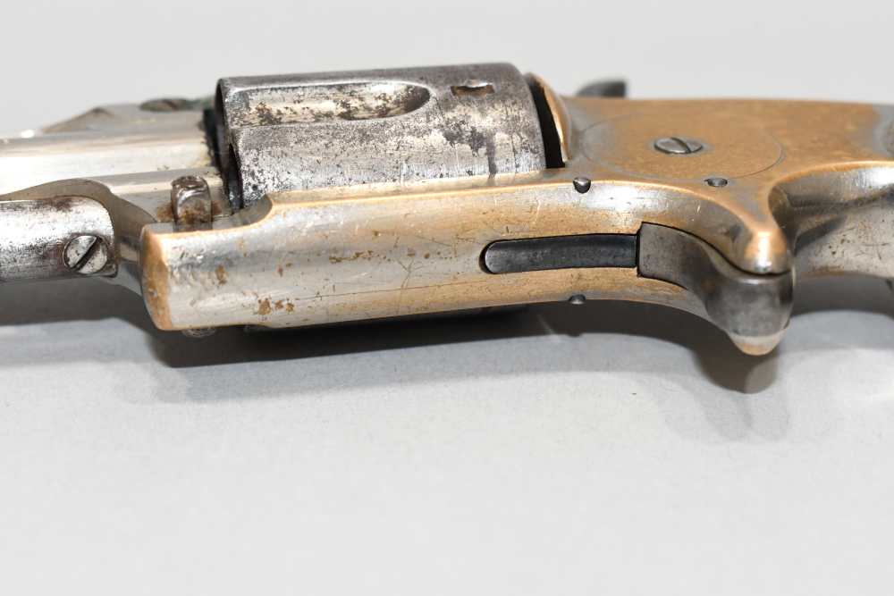 Antique Marlin No 32 Standard 1875 2nd Type Tip Up 32 RF Long Revolver -img-16