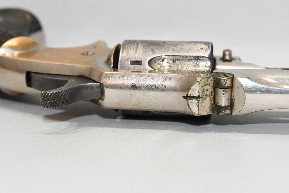 Antique Marlin No 32 Standard 1875 2nd Type Tip Up 32 RF Long Revolver -img-10