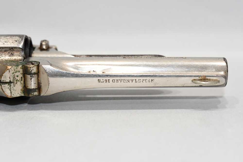 Antique Marlin No 32 Standard 1875 2nd Type Tip Up 32 RF Long Revolver -img-11