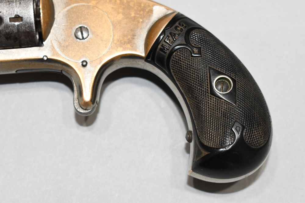 Antique Marlin No 32 Standard 1875 2nd Type Tip Up 32 RF Long Revolver -img-6