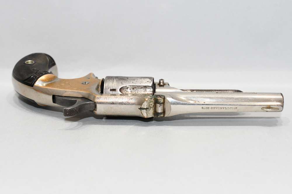 Antique Marlin No 32 Standard 1875 2nd Type Tip Up 32 RF Long Revolver -img-9