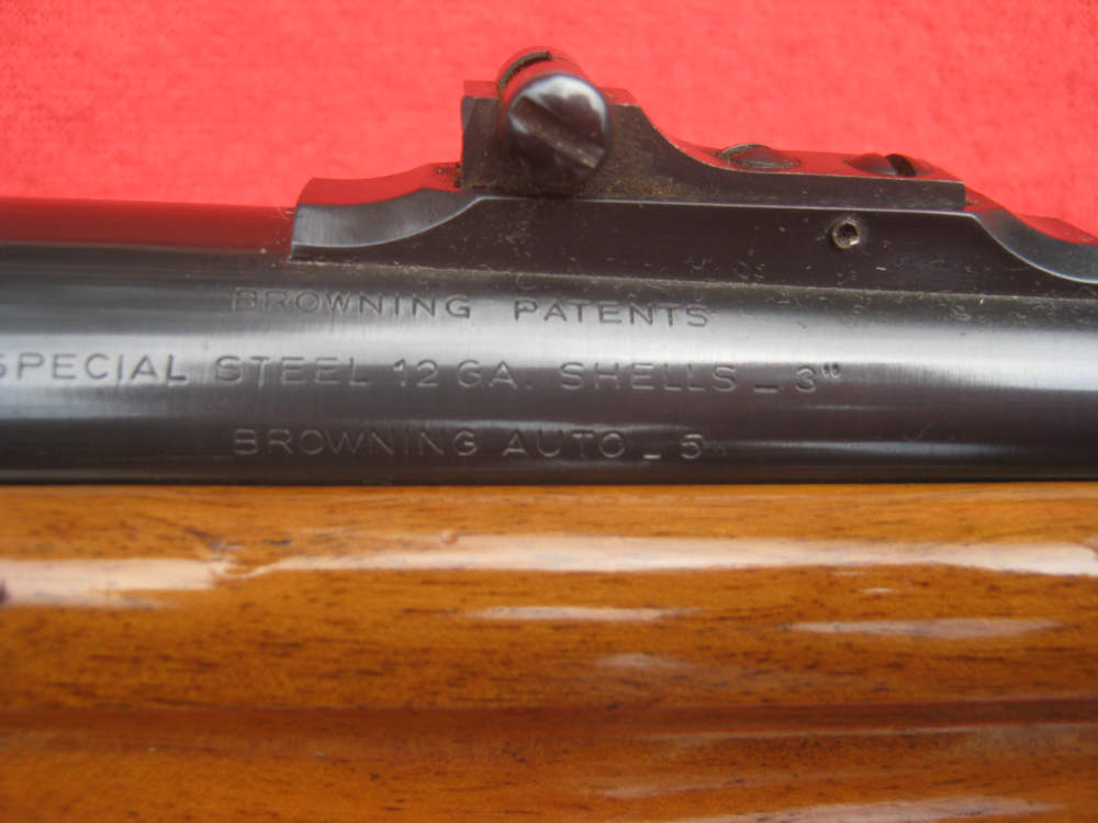 Browning Auto-5 Magnum Semi-Auto Shotgun in 12GA with 24" rifle sight Barr-img-41