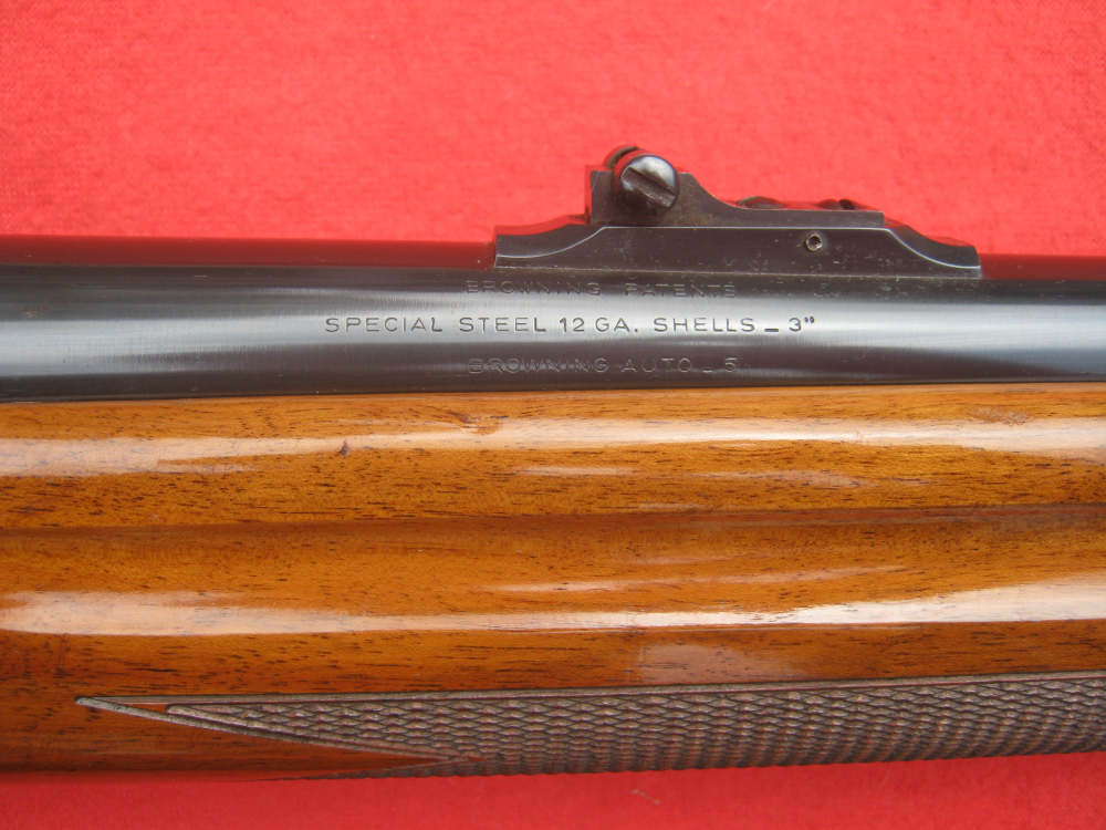 Browning Auto-5 Magnum Semi-Auto Shotgun in 12GA with 24" rifle sight Barr-img-40