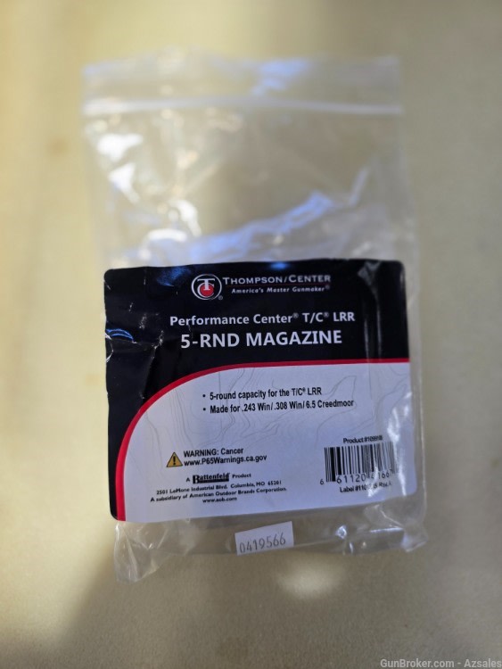 T/C LRR 5 Round Magazine 243 Win,308 Win, 6.5 Creedmore NEW OLD STOCK-img-0