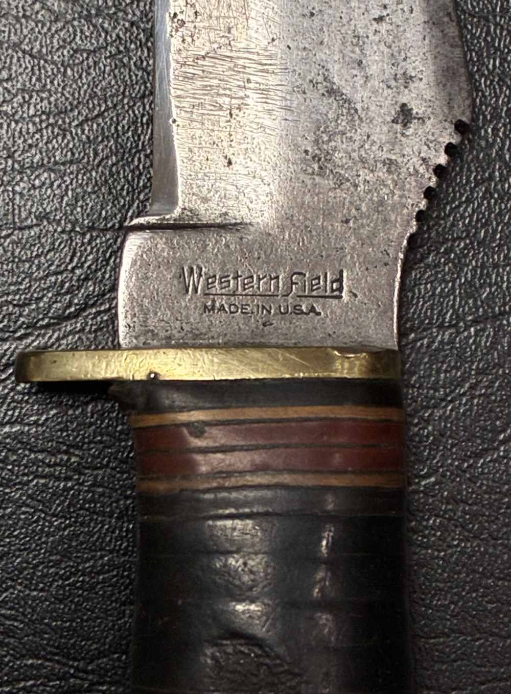 WESTERN FIELD Hunting Knife Montgomery Ward-img-1