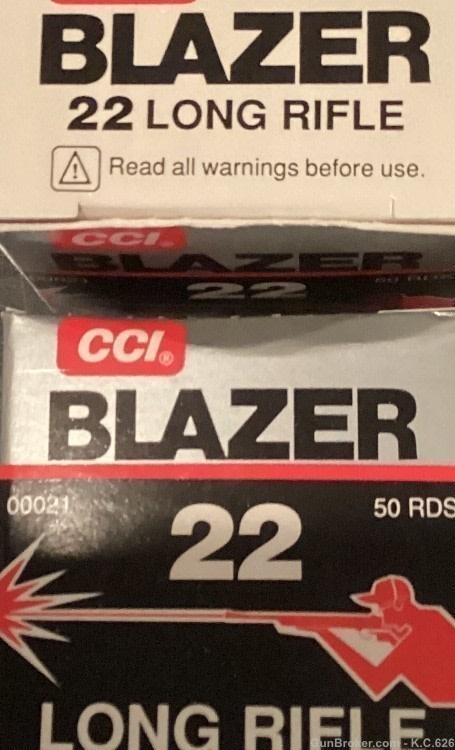 22LR CCI Blazer 40 grain 100 rounds/ 2Boxes Free Shipping -img-0