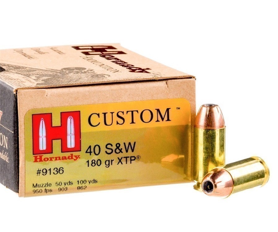 Hornady Custom 40 S&W 180 gr. XTP / JHP Ready to ship-img-0