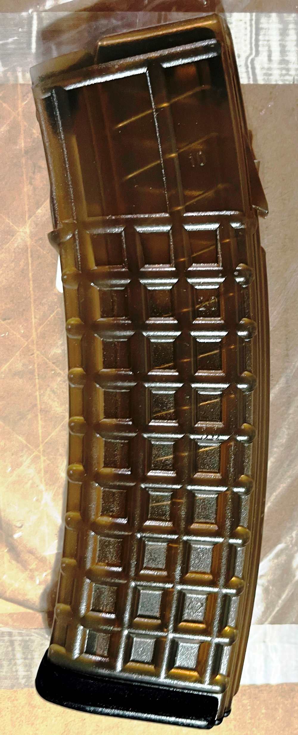 2 STEYR AUG 5.56 NATO /.223 REM 42 Rd Factory Waffle Translucent Magazines-img-1