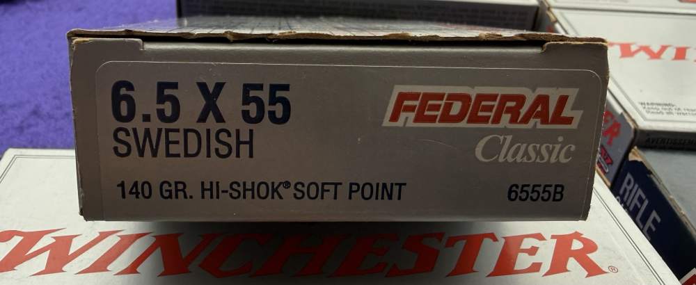 Factory 6.5x55MM Swedish Ammo Lot 120 Rounds Winchester Federal 140 Grain-img-3