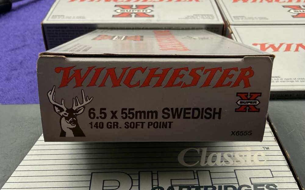 Factory 6.5x55MM Swedish Ammo Lot 120 Rounds Winchester Federal 140 Grain-img-1