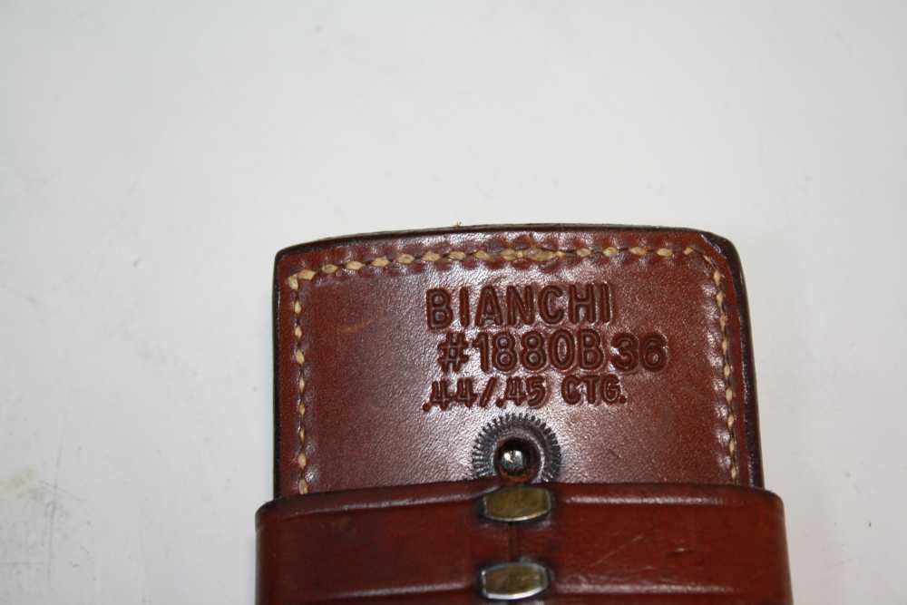 Bianchi size 36 gun belt w/ .44/.45 loops & Texas Jack holster for Colt SAA-img-3