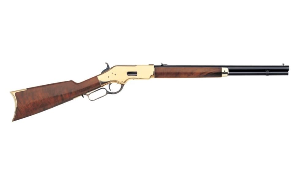 Uberti 1866 Yellowboy Short Rifle .38 Special Brass 20" 10 Rd Walnut 342210-img-1