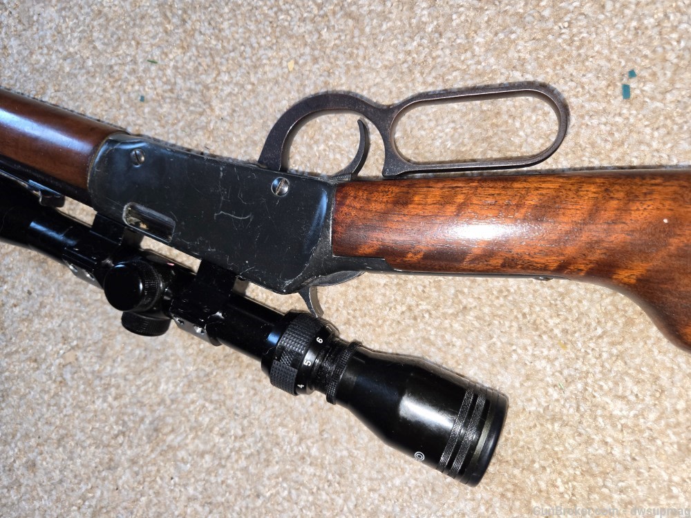 Ithaca 72 lever action rifle 22lr with tasco scope -img-10