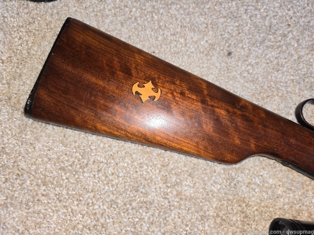 Ithaca 72 lever action rifle 22lr with tasco scope -img-2