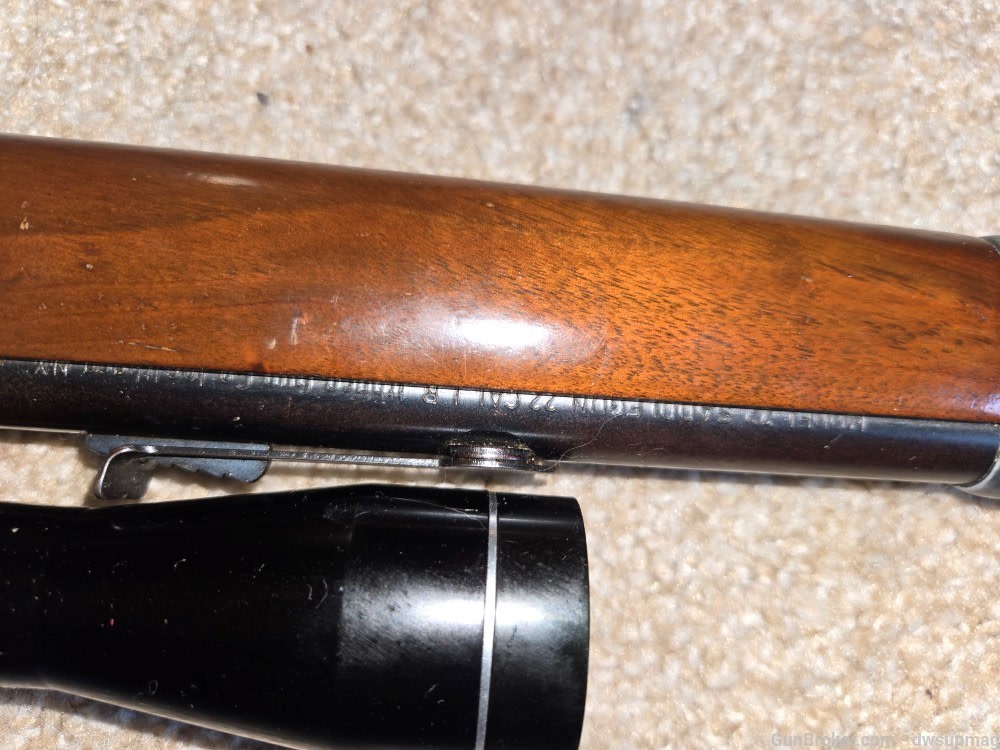 Ithaca 72 lever action rifle 22lr with tasco scope -img-4