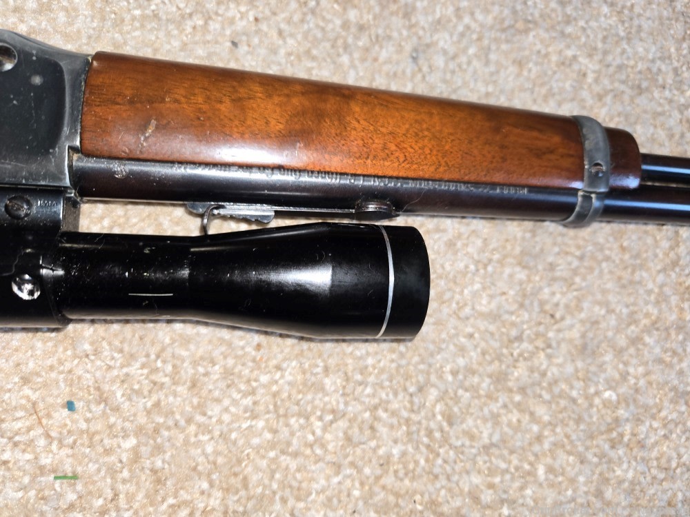 Ithaca 72 lever action rifle 22lr with tasco scope -img-5