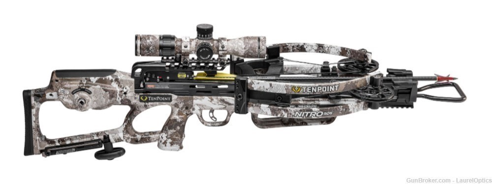 TenPoint Nitro 505 EVO-X Marksman Elite Crossbow Package, Veil Alpine Camo-img-0