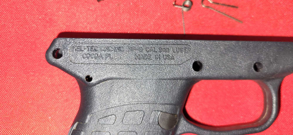 Kel-Tec PF-9 9mm Pistol Parts. Slide, Barrel, Grip Frame, Misc. Internals-img-10