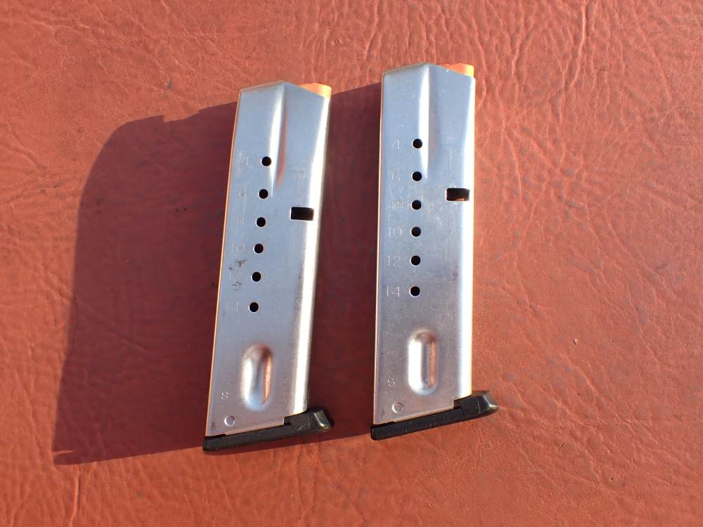 (2 TOTAL) SMITH & WESSON 5906 SS 9MM FACTORY 15RD MAGAZINE L.E. MARKED -img-7