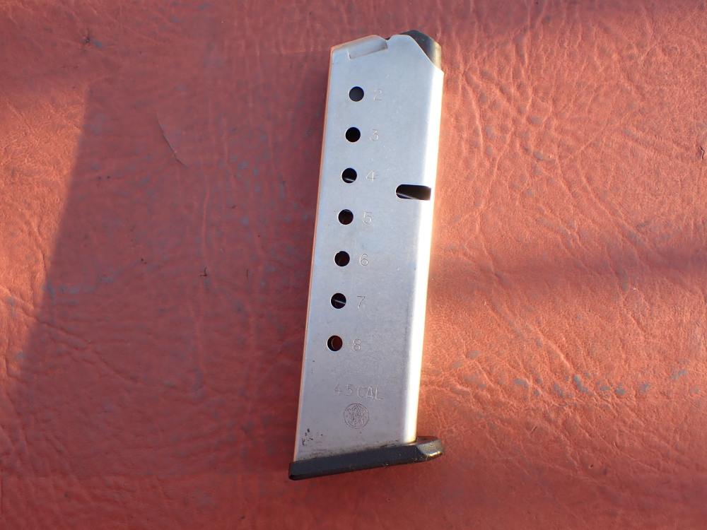 SMITH & WESSON MODEL 4506 STAINLESS .45ACP FACTORY 8RD PISTOL MAGAZINE-img-0