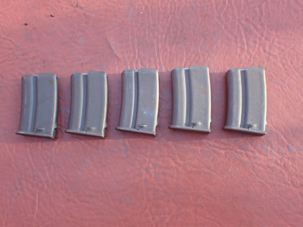 (5 TOTAL) FRENCH MAS MODEL 45 TRAINING RIFLE .22LR FACTORY 5RD MAGAZINE-img-0