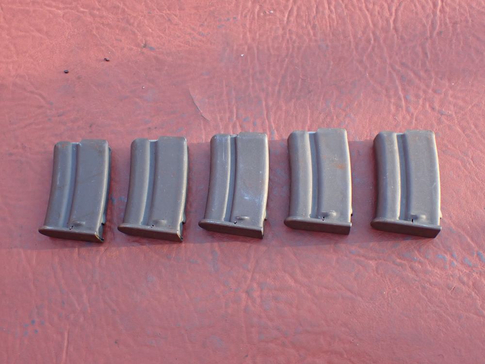(5 TOTAL) FRENCH MAS MODEL 45 TRAINING RIFLE .22LR FACTORY 5RD MAGAZINE-img-1