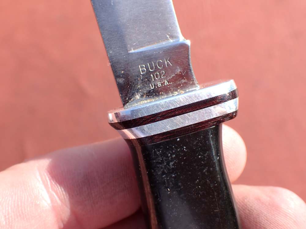 BUCK MODEL 102 WOODSMAN KNIFE WITH BUCK SHEATH MADE FROM 1971-1985-img-23