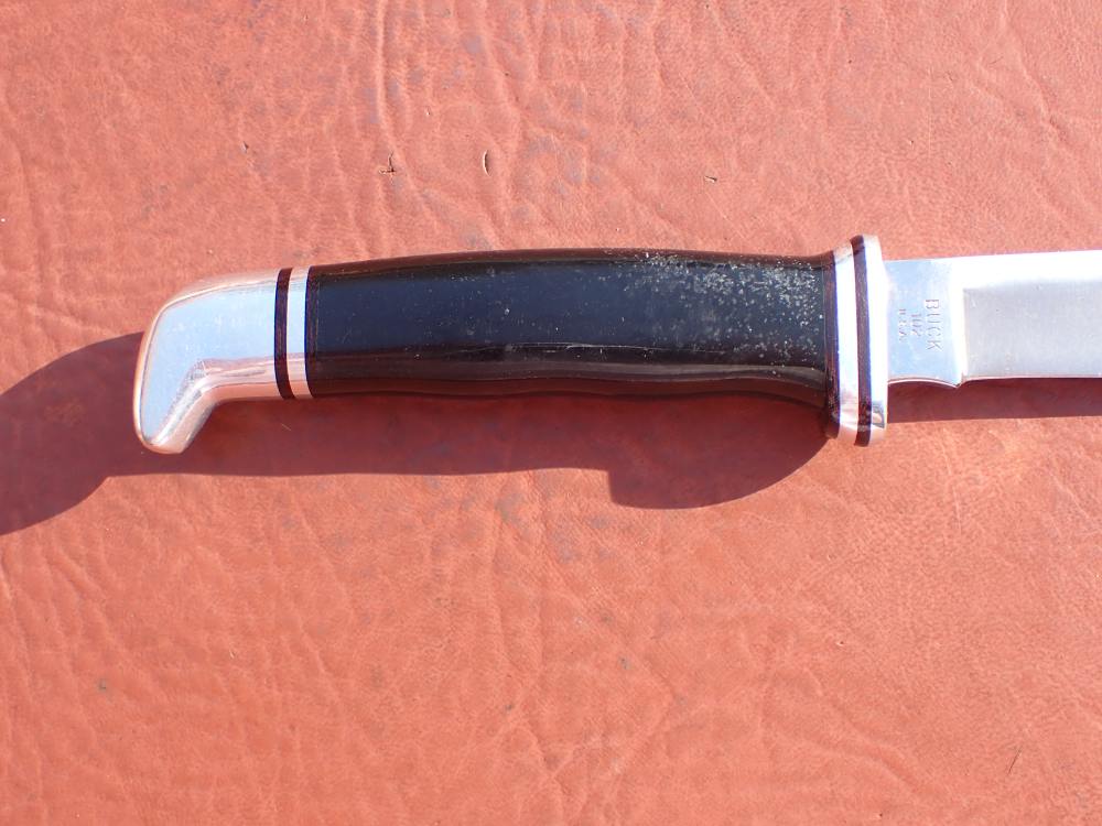BUCK MODEL 102 WOODSMAN KNIFE WITH BUCK SHEATH MADE FROM 1971-1985-img-5