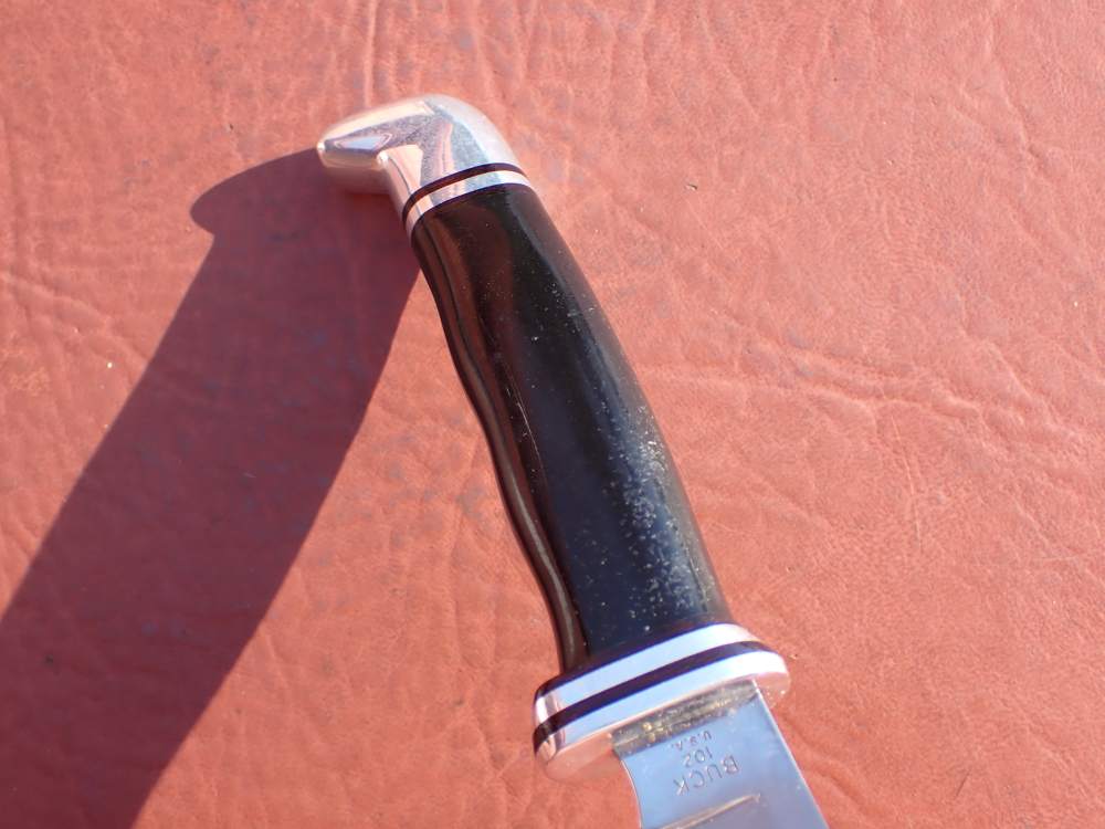 BUCK MODEL 102 WOODSMAN KNIFE WITH BUCK SHEATH MADE FROM 1971-1985-img-12