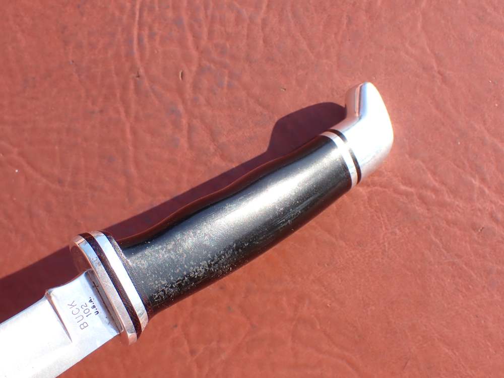 BUCK MODEL 102 WOODSMAN KNIFE WITH BUCK SHEATH MADE FROM 1971-1985-img-11