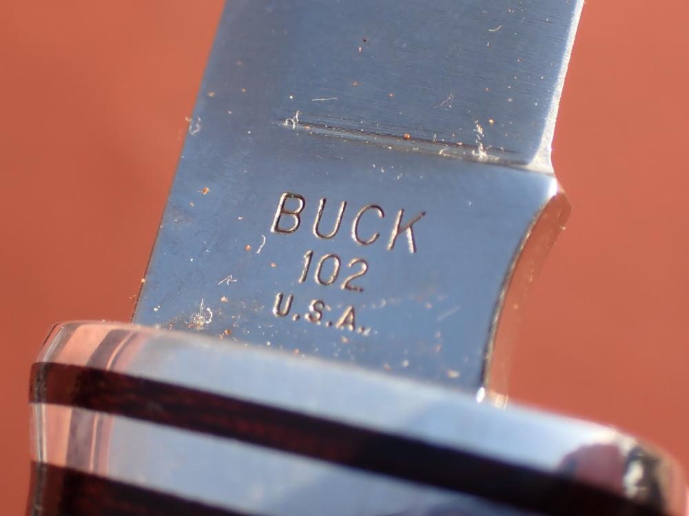 BUCK MODEL 102 WOODSMAN KNIFE WITH BUCK SHEATH MADE FROM 1971-1985-img-28