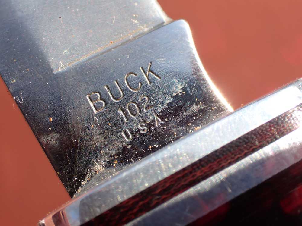 BUCK MODEL 102 WOODSMAN KNIFE WITH BUCK SHEATH MADE FROM 1971-1985-img-26