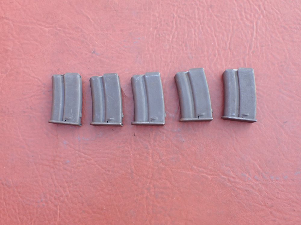 (5 TOTAL) FRENCH MAS MODEL 45 TRAINING RIFLE .22LR FACTORY 5RD MAGAZINE-img-1
