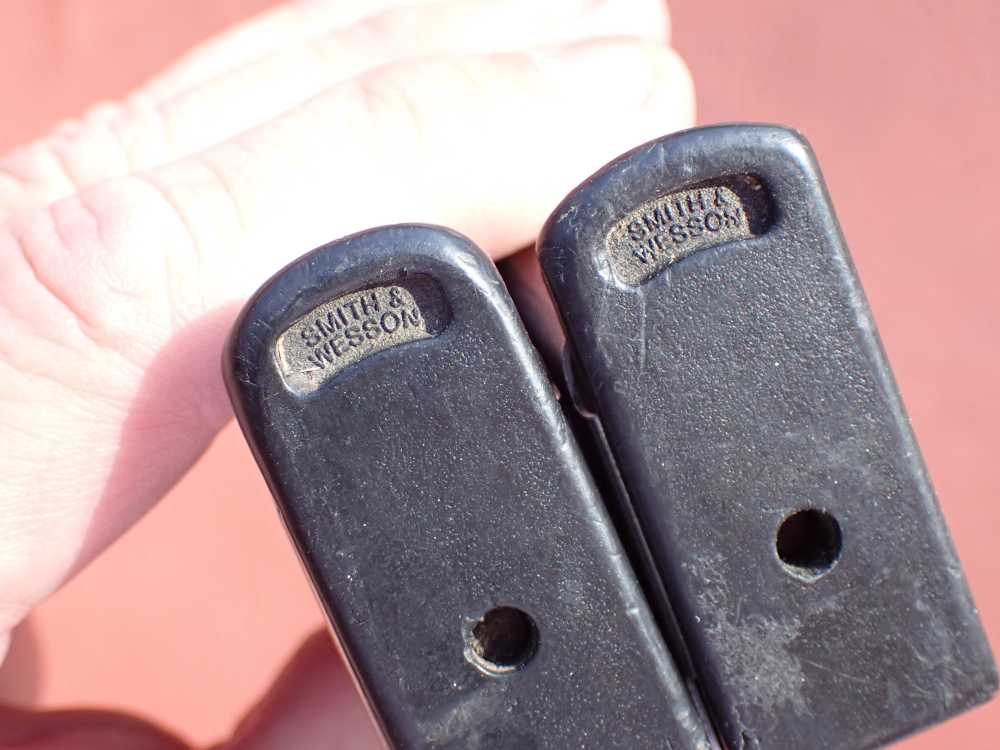 (2 TOTAL) SMITH & WESSON MODEL 5906 SS 9MM FACTORY 15RD MAGAZINE L.E MARKED-img-21