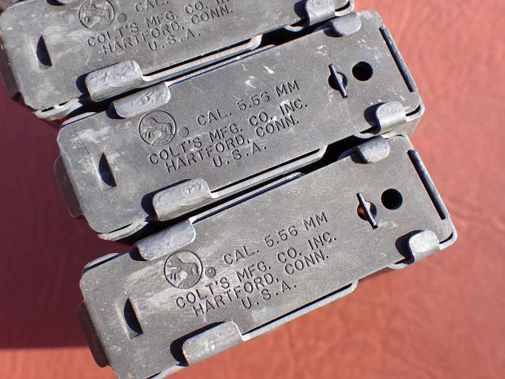 (4 TOTAL) COLT AR-15 M16 FACTORY 5.56MM .223 REM ORIGINAL 20 ROUND MAGAZINE-img-15