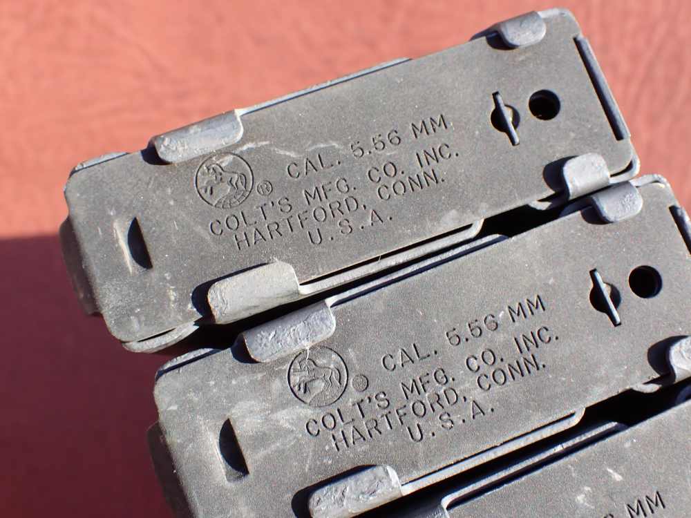 (4 TOTAL) COLT AR-15 M16 FACTORY 5.56MM .223 REM ORIGINAL 20 ROUND MAGAZINE-img-13