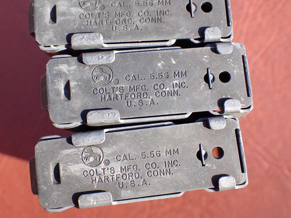 (4 TOTAL) COLT AR-15 M16 FACTORY 5.56MM .223 REM ORIGINAL 20 ROUND MAGAZINE-img-17