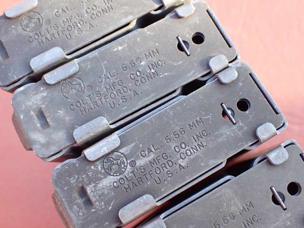 (4 TOTAL) COLT AR-15 M16 FACTORY 5.56MM .223 REM ORIGINAL 20 ROUND MAGAZINE-img-13
