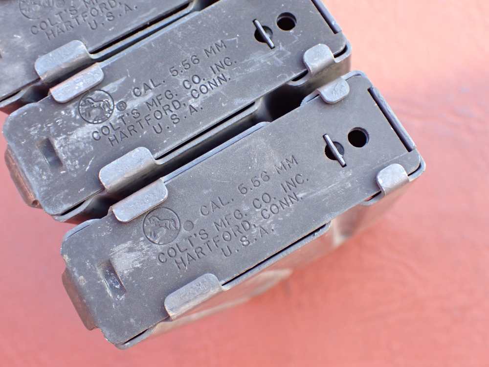 (4 TOTAL) COLT AR-15 M16 FACTORY 5.56MM .223 REM ORIGINAL 20 ROUND MAGAZINE-img-14