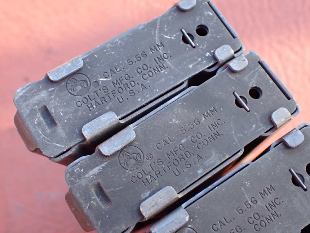 (4 TOTAL) COLT AR-15 M16 FACTORY 5.56MM .223 REM ORIGINAL 20 ROUND MAGAZINE-img-12