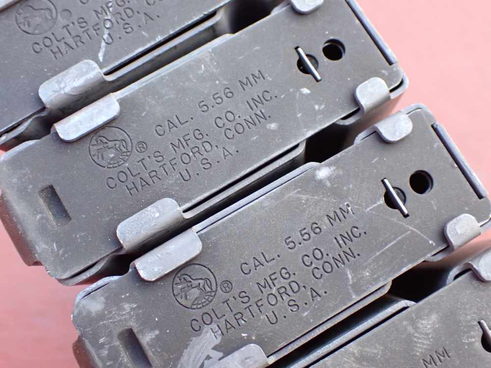 (4 TOTAL) COLT AR-15 M16 FACTORY 5.56MM .223 REM ORIGINAL 20 ROUND MAGAZINE-img-13