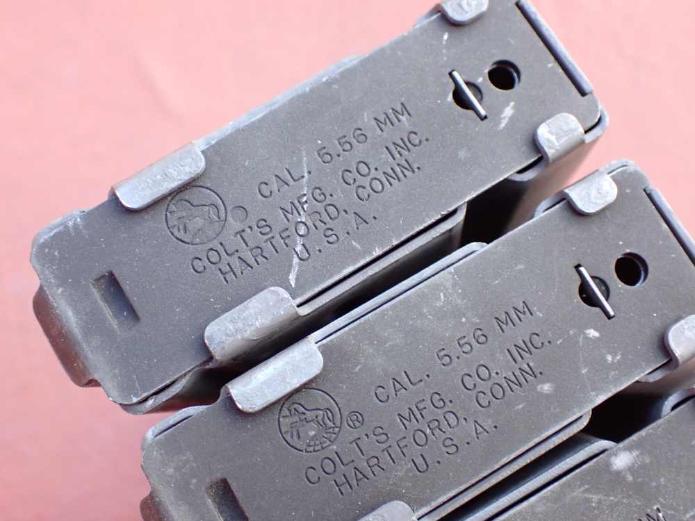 (4 TOTAL) COLT AR-15 M16 FACTORY 5.56MM .223 REM ORIGINAL 20 ROUND MAGAZINE-img-12