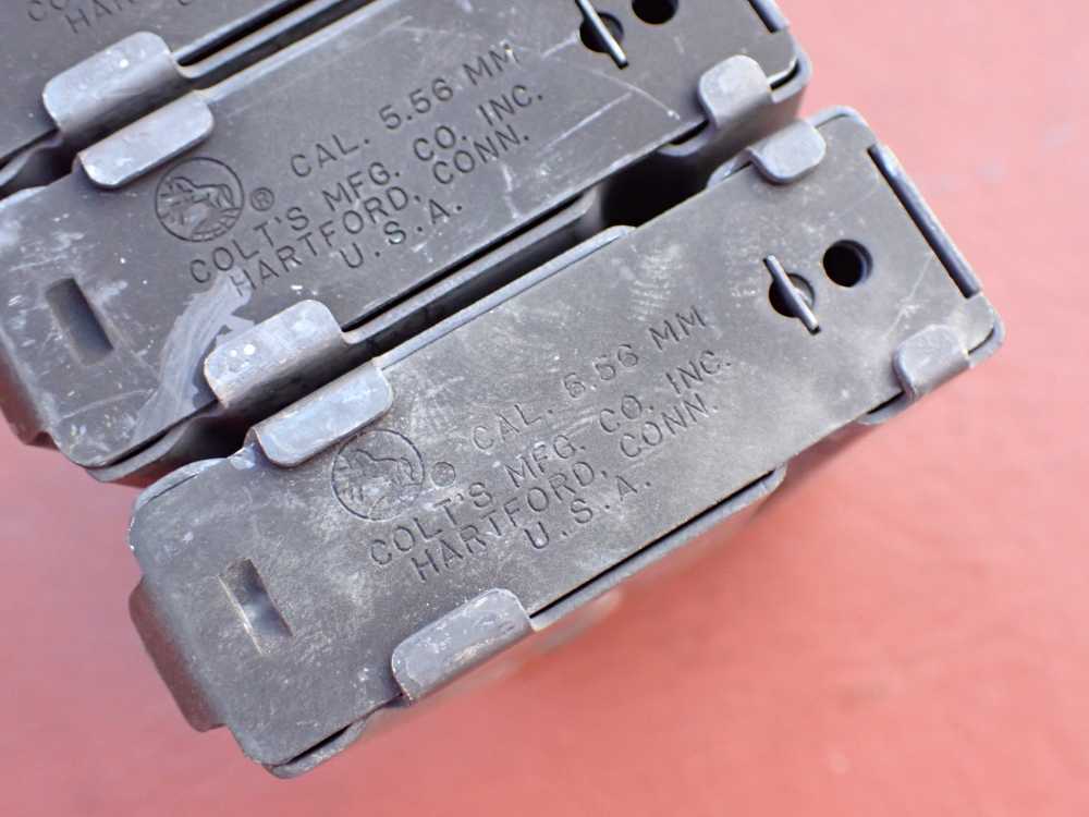 (4 TOTAL) COLT AR-15 M16 FACTORY 5.56MM .223 REM ORIGINAL 20 ROUND MAGAZINE-img-14